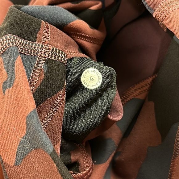 Lululemon Wunder Train HR 25" Heritage 365 Camo Smoky Red Night Sea - Picture 5 of 6
